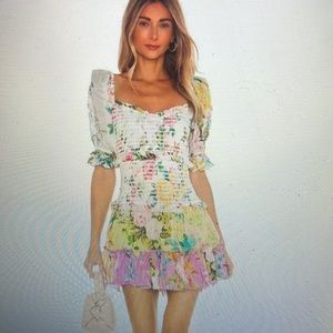 Hemant Nandita Tricolor Jolie Mini Dress XS